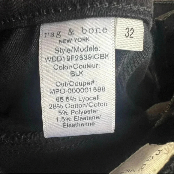 NWT Rag & Bone Nina Skinny High-Rise Stretch Lightweight Size 32 - Picture 9 of 11